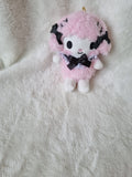 Sanrio My Sweet Piano, Girly Black Keychain Plush