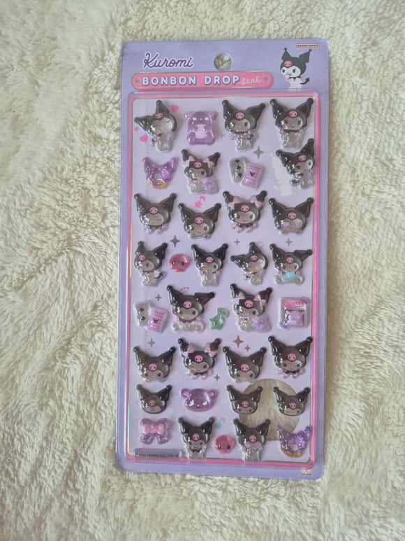 Sanrio, Kuromi Bonbon Drop Stickers