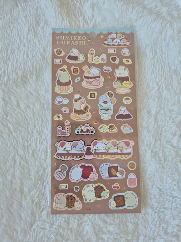 San-X Sumikko Gurashi, Chocolate Cafe, Sticker Set