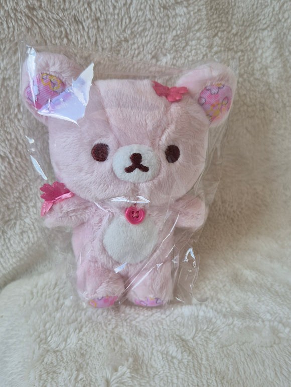 San-X Rilakkuma, Sakura Atsumete, Korilakkuma Keychain Plush