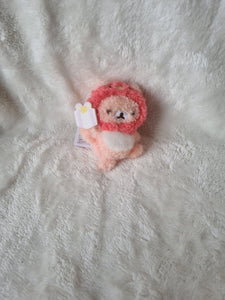San-X Rilakkuma Niko Niko Happy For You, Sakuranokorisu (Sakura Squirrel) Badge Plush, 9cm